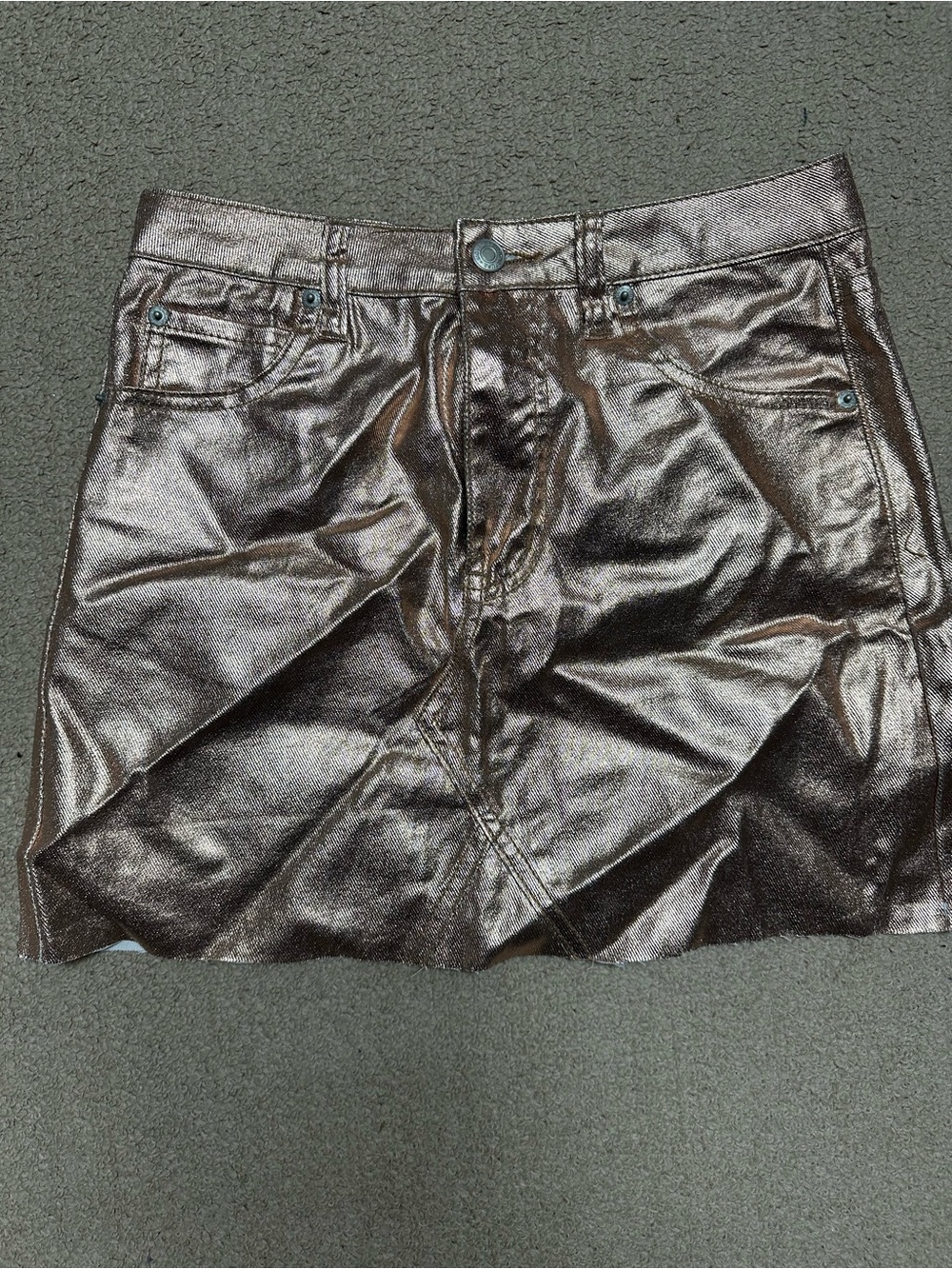 Signature Eight Metallic Bronze Skirt - Shimmer Finish